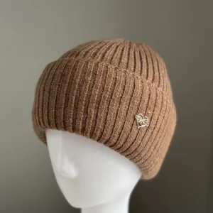 Шапка жіноча на флісі шоколад