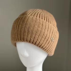 Шапка жіноча на флісі мокко